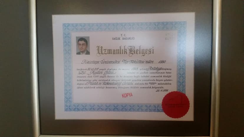 Uzmanlık Belgesi