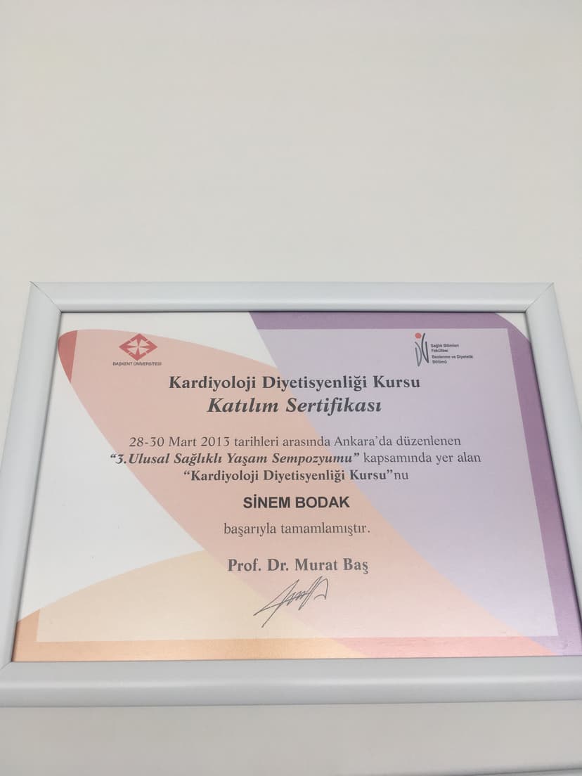 KARDİYOLOJİ DİYETİSYENLİĞİ KURSU