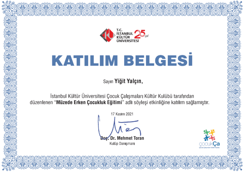 Müzede Erken çocukluk eğitimi