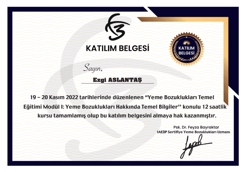 Yeme Bozuklukları Modül I