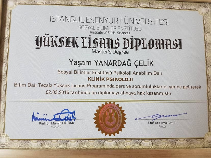 Klinik Psikoloji Yüksek Lisansı