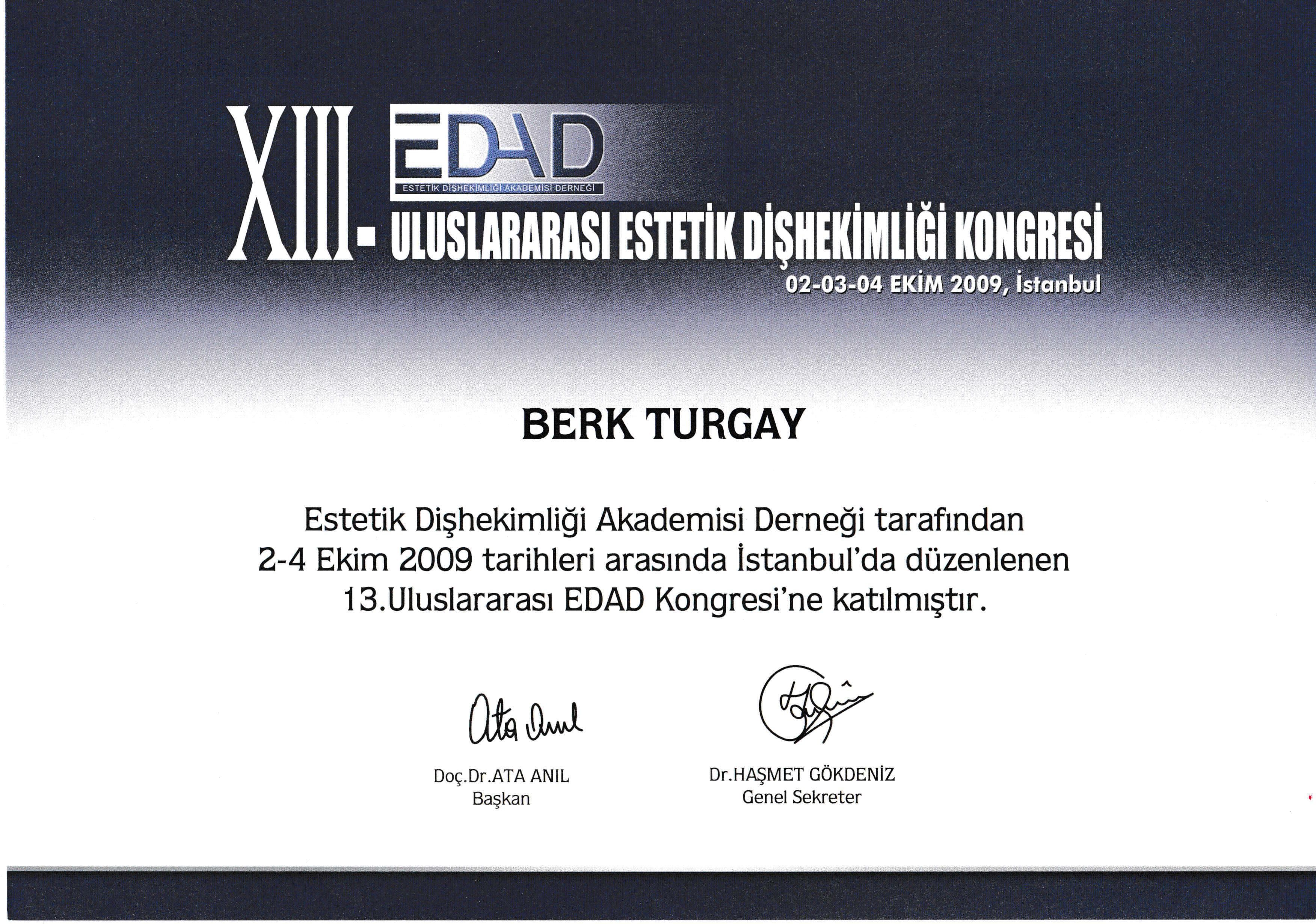 Estetik Diş Hekimleri Kongresi 2009