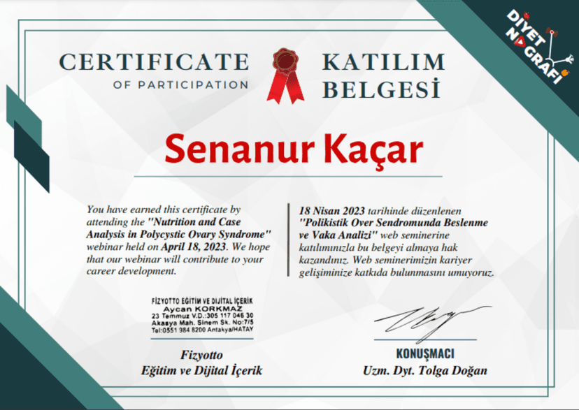 Polikistik Over Sendromunda Beslenme