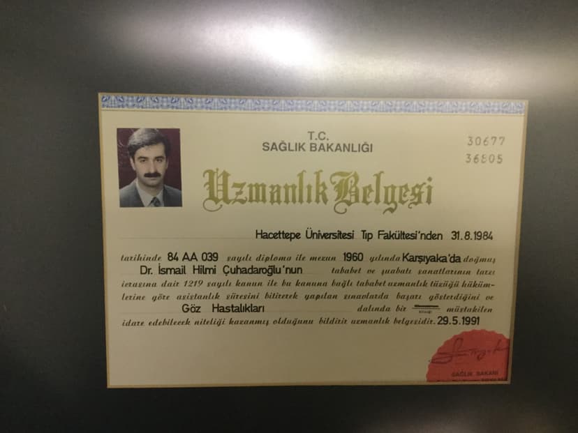 Uzmanlık Belgesi