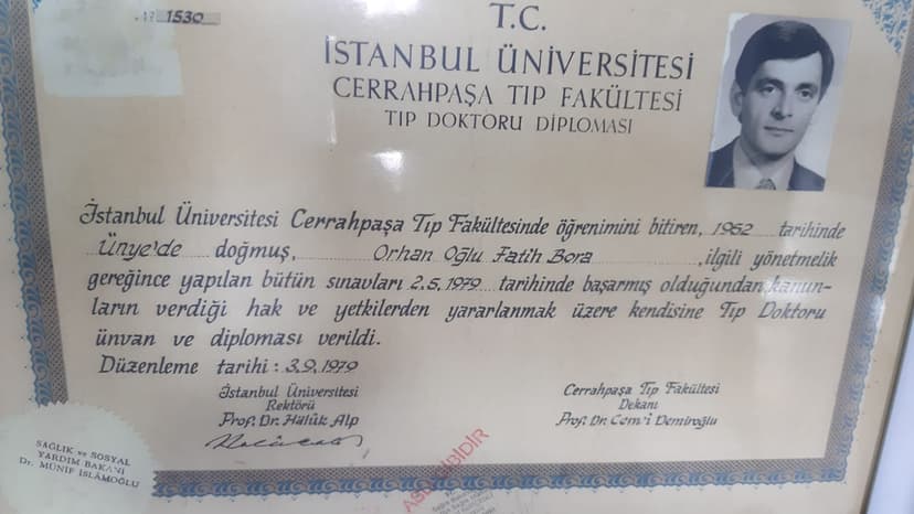 Tıp doktoru diploması