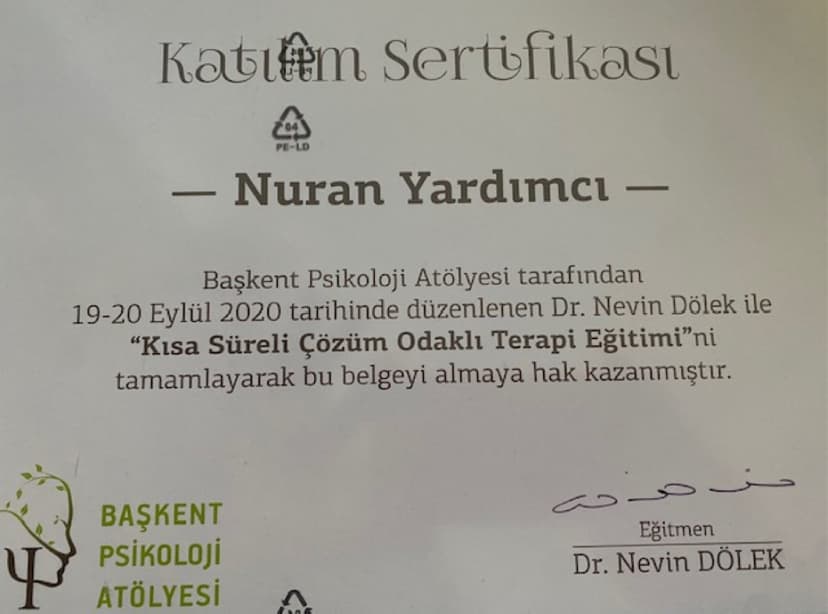 Kısa Süreli Çözüm Odaklı Terapi Eğitimi