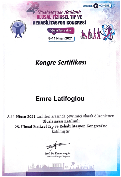 28.Ulusal Fiziksel Tıp ve Rehabilitasyın Kongresi