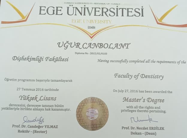 EGE ÜNİVERSİTESİ DİŞ HEKİMLİĞİ FAKÜLTESİ