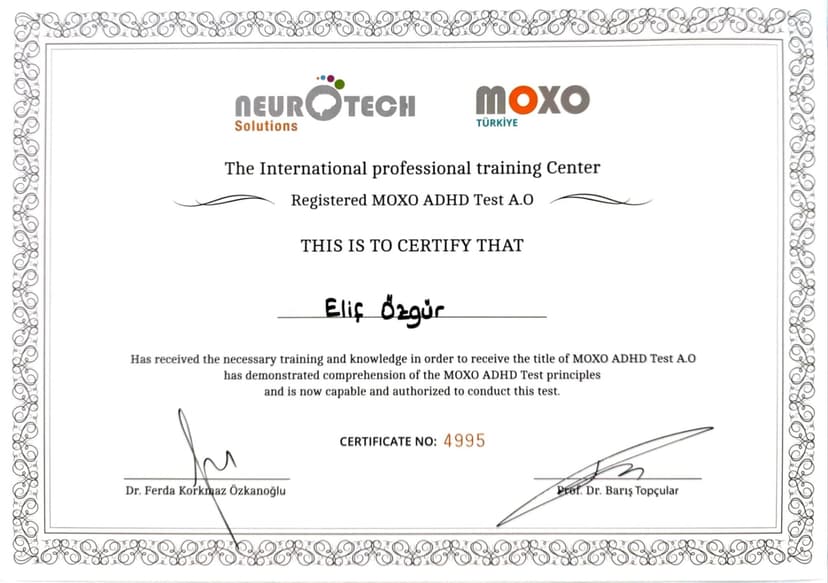 MOXO Dikkat Testi