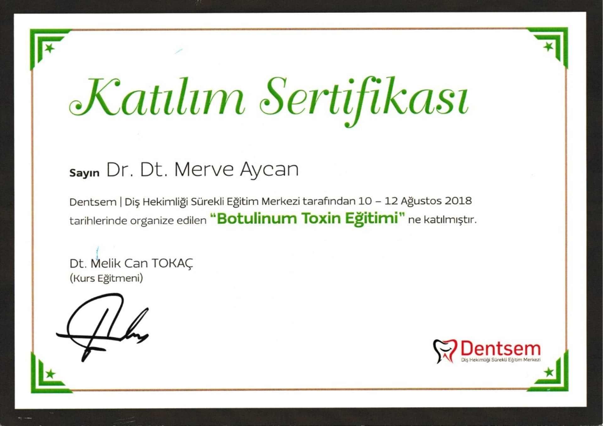 Botulinum Toxin Eğitimi