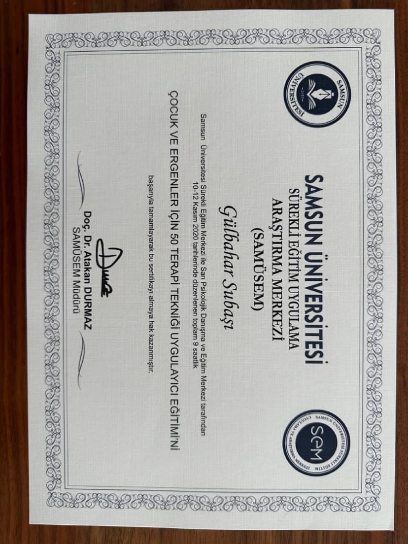 Çocuk ve Ergenler için 50 Terapi Tekniği Uygulayıcı Eğitimi