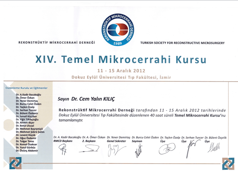 Mikro Cerrahi Kurs
