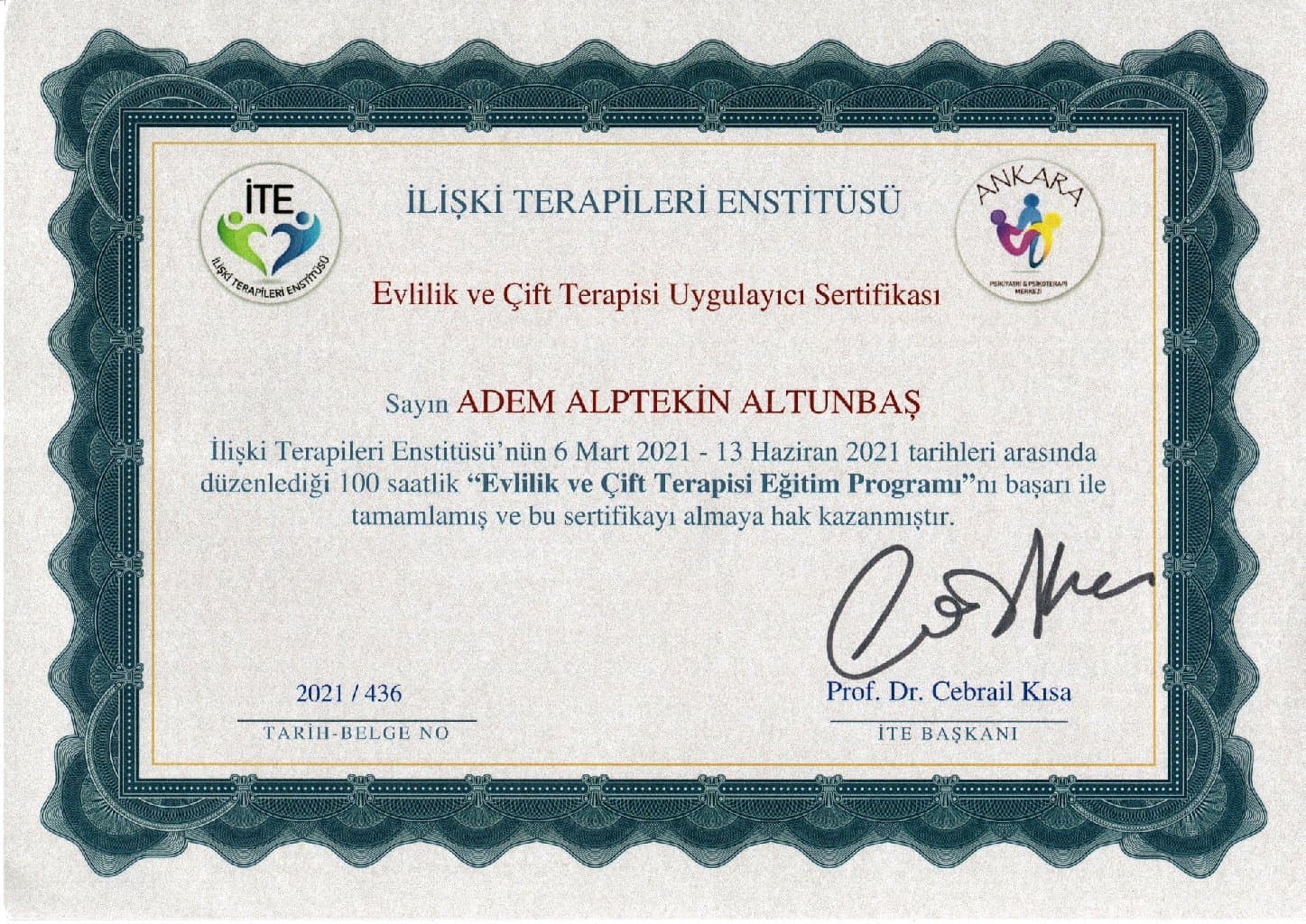 Evlilik ve Çift Terapisi