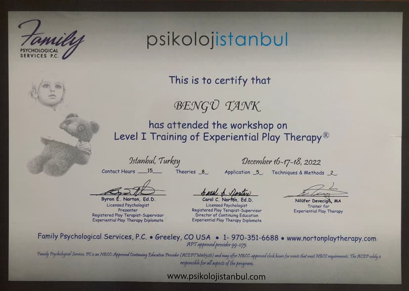Deneyimsel Oyun Terapisi