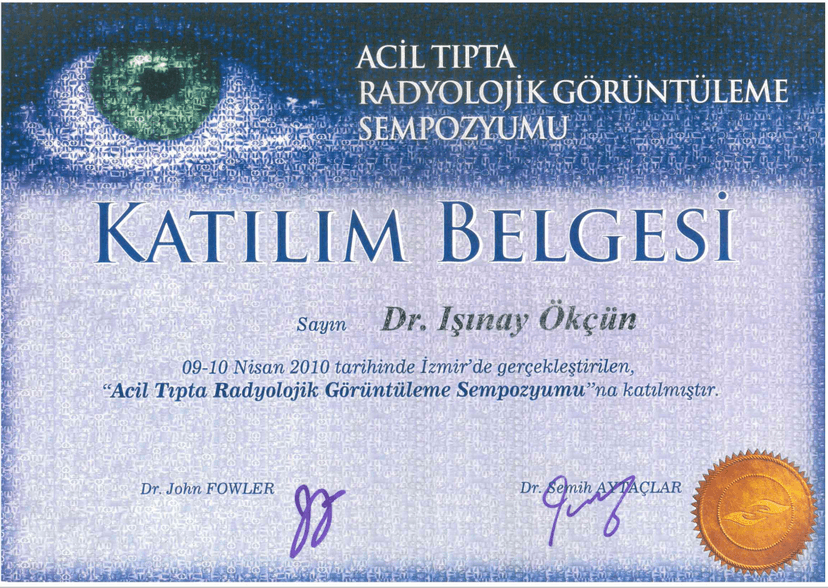 ACİL TIPTA RADYOLOJİK GÖRÜNTÜLEME SEMPOZYUMU