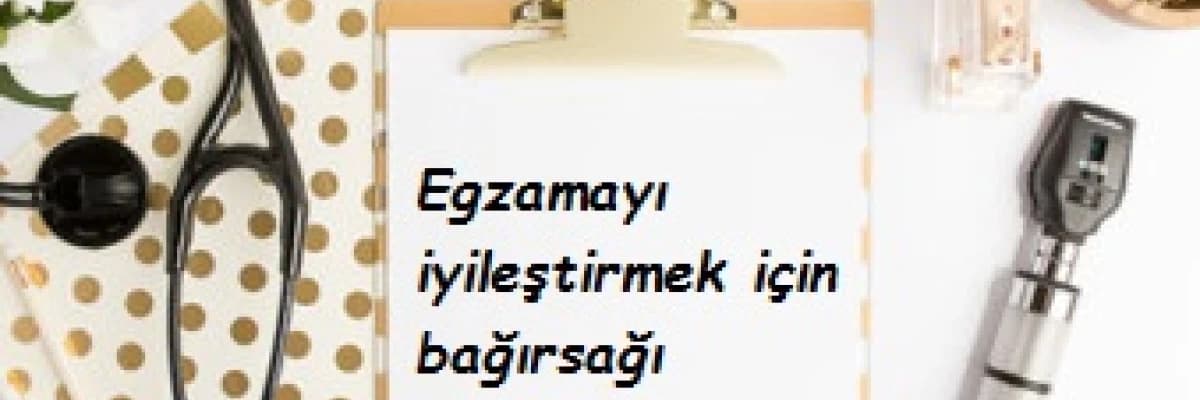 Egzamayı iyileştirmek için bağırsağı iyileştirmek gerek!