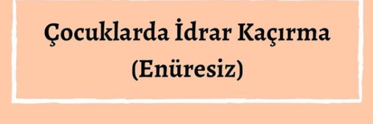 Çocuklarda İdrar Kaçırma (Enüresiz)