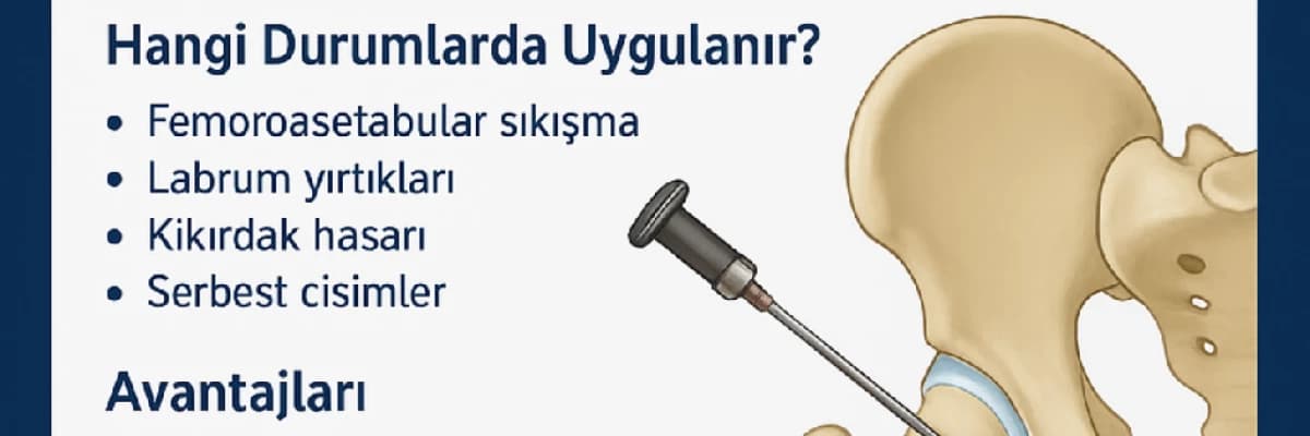 Kalça Artroskopisi. Hangi Durumlarda Uygulanır? Avantajları, İyileşme süresi, Rehabilitasyonu