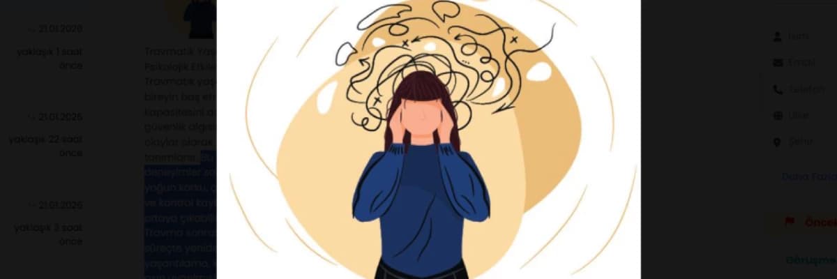Travmatik Yaşantıların Psikolojik Etkileri