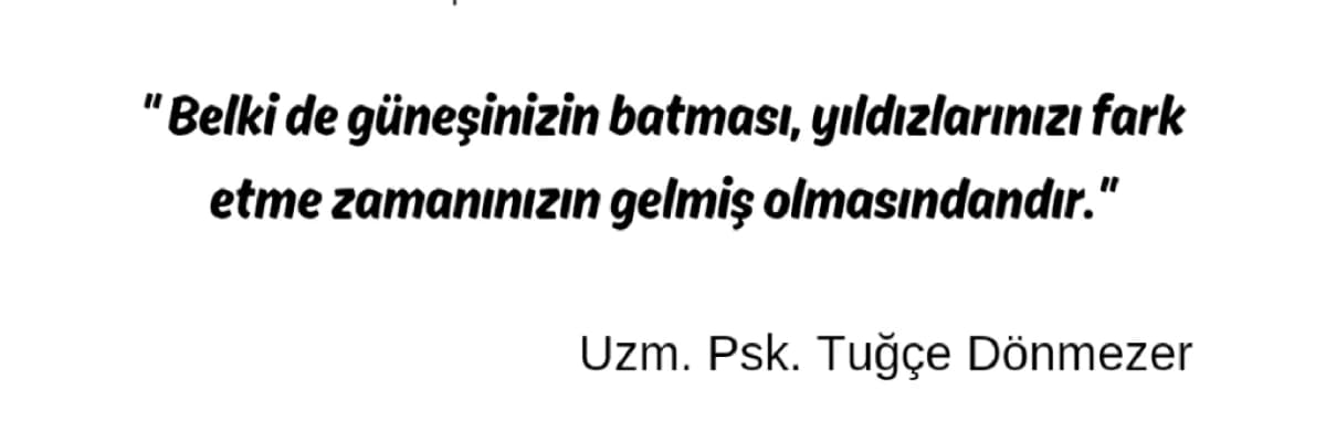 Siz Hiç Tükendiniz mi?