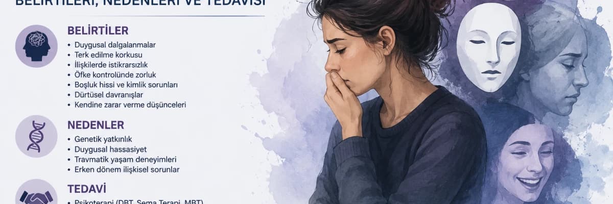 Borderline Kişilik Bozukluğu Nedir? Belirtileri, Nedenleri ve Tedavisi