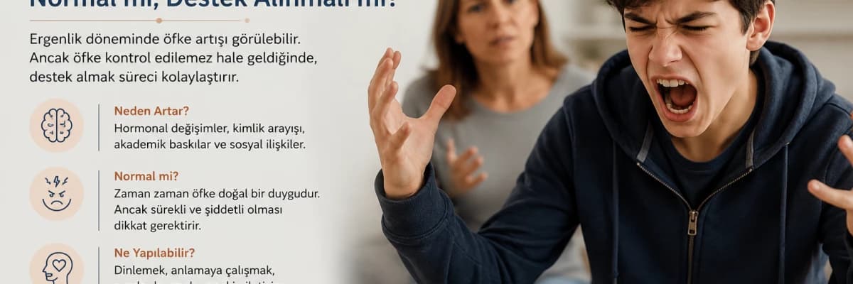Ergenlikte Öfke Patlamaları: Normal mi, Destek Alınmalı mı?