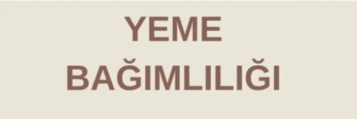 Yeme Bağımlılığı Nedir?