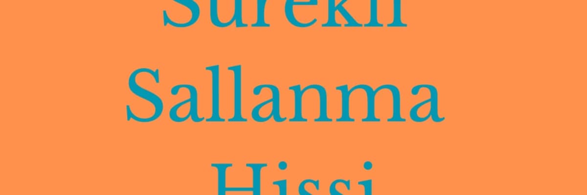 Sürekli Sallanma Hissi- Deprem Psikolojisi