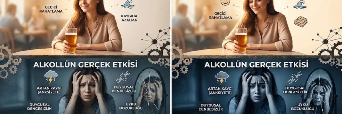 "Kısa Yoldan Rahatlama İllüzyonu: Alkolün Ruh Sağlığımıza Faturası"