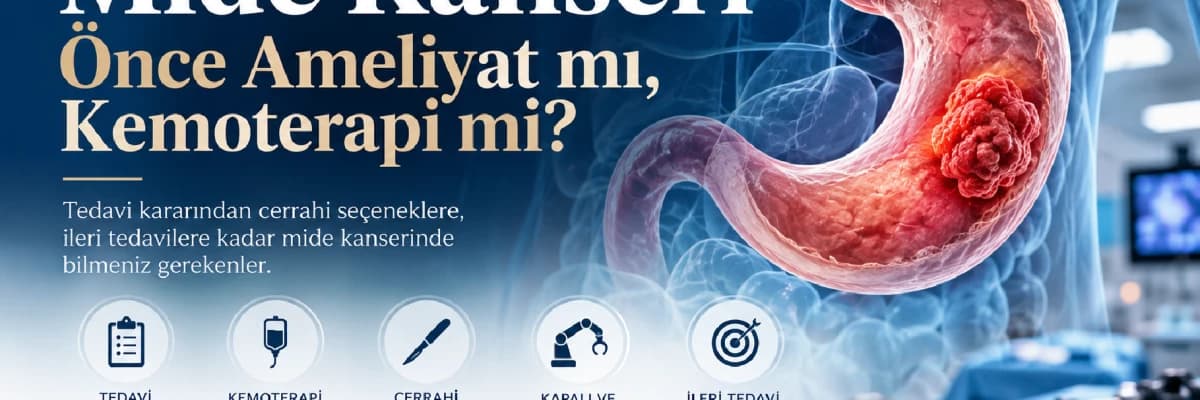 Mide Kanserinde Önce Ameliyat mı, Kemoterapi mi? Tedaviye Nasıl Karar Verilir?