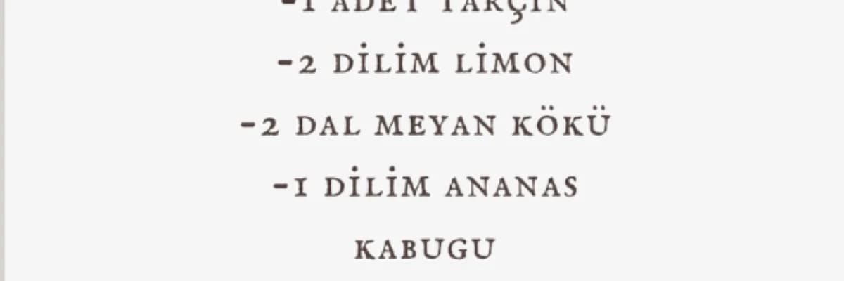 Doğal Ödem Atıcı Tarif!