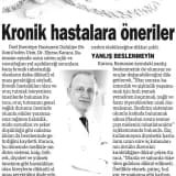 Kronik Hastalıkları olanlara Ramazan önerilerim