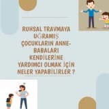 Ruhsal Travmaya Uğramış Çocukların Anne ve Babaları Kendilerine Yardımcı Olmak İçin Neler Yapabilirler?