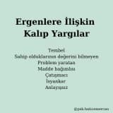 ERGENLERE İLİŞKİN KALIP YARGILAR