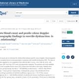 Complete blood count and penile colour doppler ultrasonography findings in erectile dysfunction: Is there a relationship?