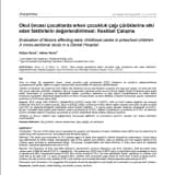 Okul öncesi çocuklarda erken çocukluk çağı çürüklerine etki eden faktörlerin değerlendirilmesi: Kesitsel Çalışma