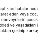 Cinsel istismar mağduru birçok çocuğun konuşamaması ve çocuklarını yetiştirirken ebeveynlerin tutumuyla alakalı bir yazı