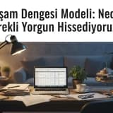 Yaşam Dengesi Modeli: Neden Sürekli Yorgun Hissediyoruz?