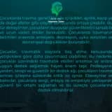 Çocuklarda Yaşanan Travma