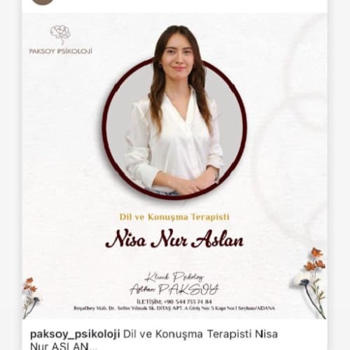 Dil ve Konuşma Terapisti Nisa Nur Aslan