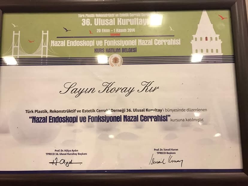 Nazal Endoskopi ve Fonksiyonel Nazal Cerrahisi