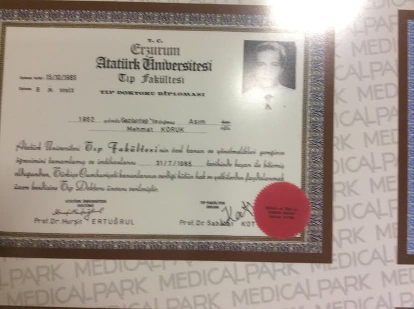 Tıp Doktoru Diploması