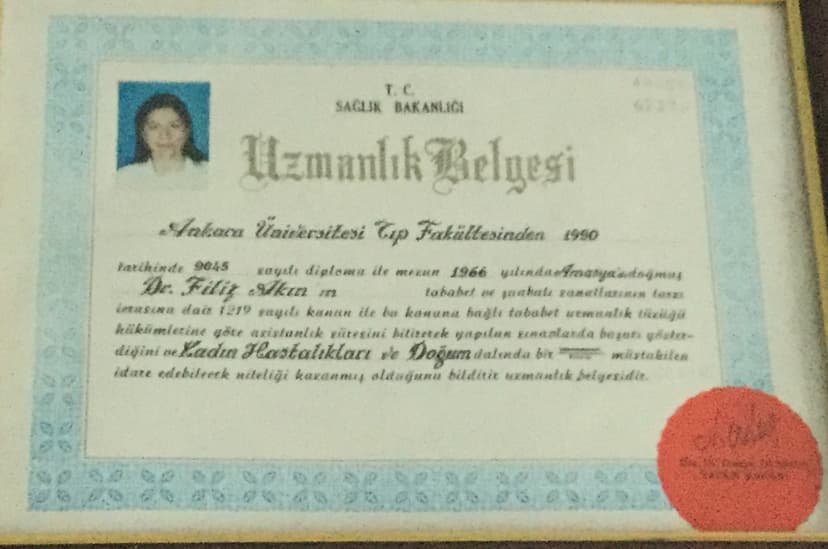 Uzmanlık Belgesi