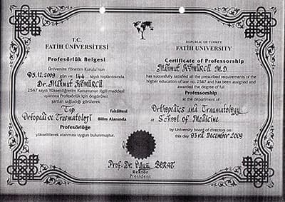 Profesörlük Belgesi