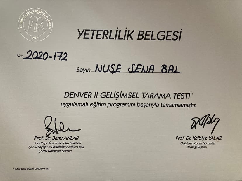 Denver II Gelişim Tarama Testi