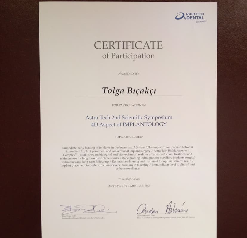 Certificate of Participation