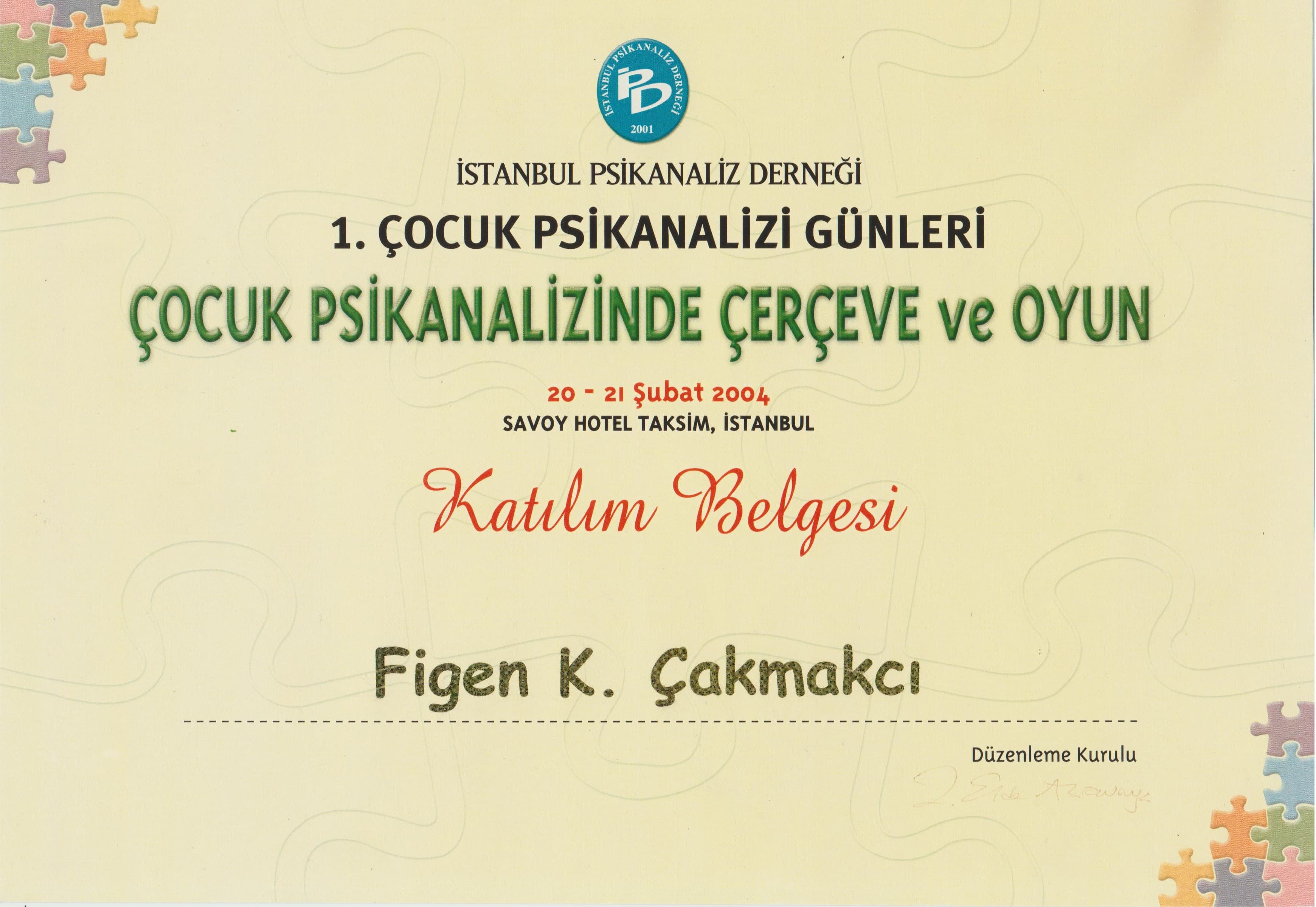1. Çocuk Psikanalizi Günleri