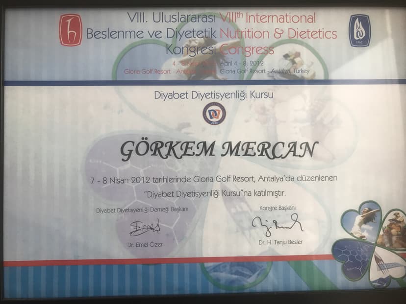 Diyabet Diyetisyenliği Kursu