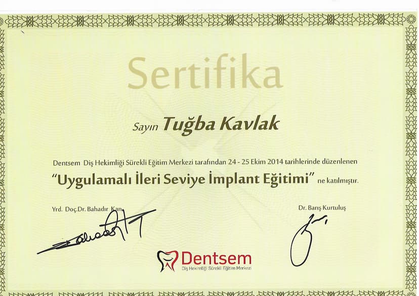 Uygulamalı İleri Seviye İmplant Eğitimi