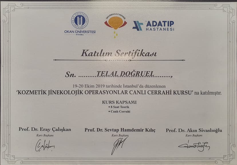 Kozmetik Jinekolojik Operasyonlar